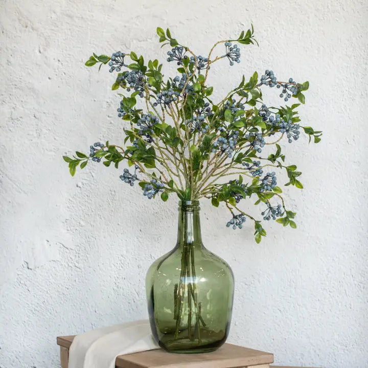 26" Blueberry Foliage Spray