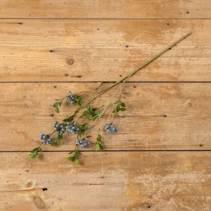 26" Blueberry Foliage Spray