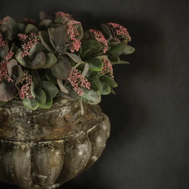 12" greenery w/ pink buds