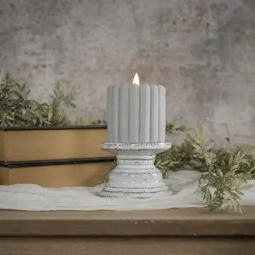 3" grey LED candle
