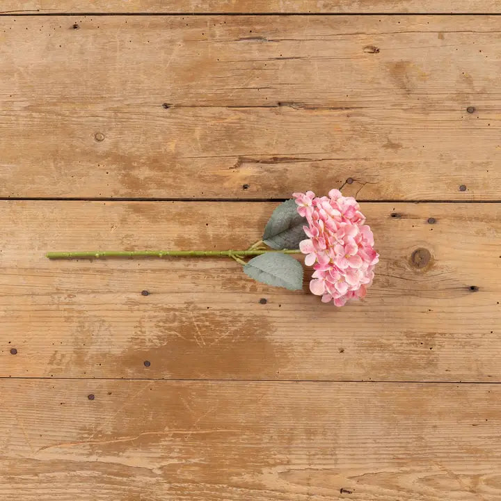 16" Pink Hydrangea Stem