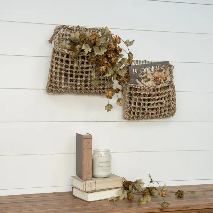 Woven wall pocket Large
