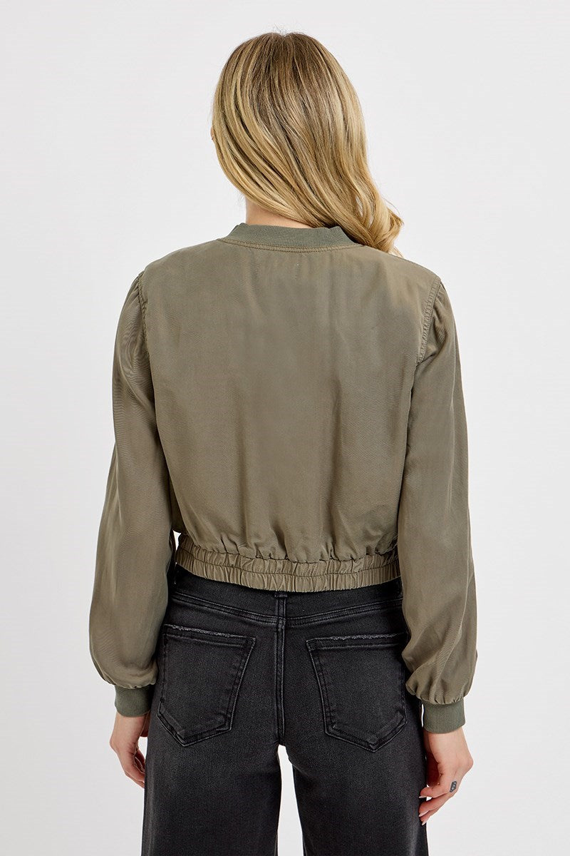 Risen Bomber Jacket Olive