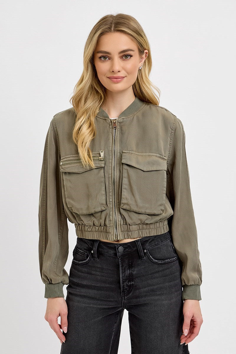 Risen Bomber Jacket Olive