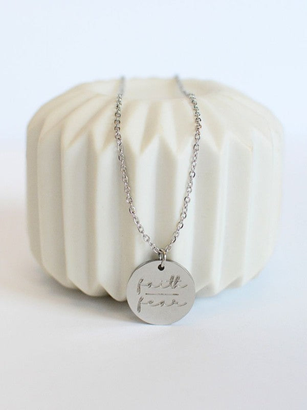 Faith over Fear necklace