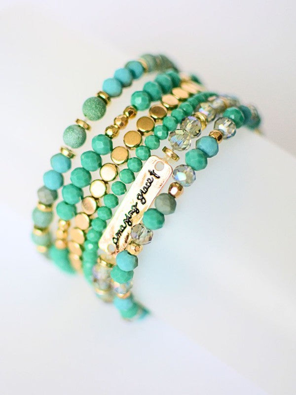 Amazing Grace bracelet stack