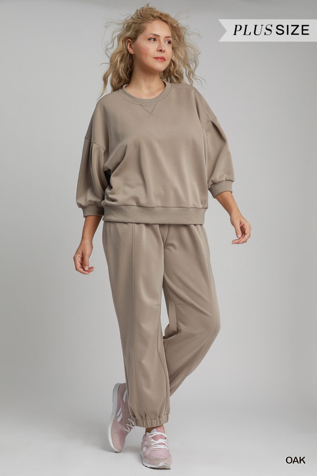 Curvy Scuba Crewneck Top