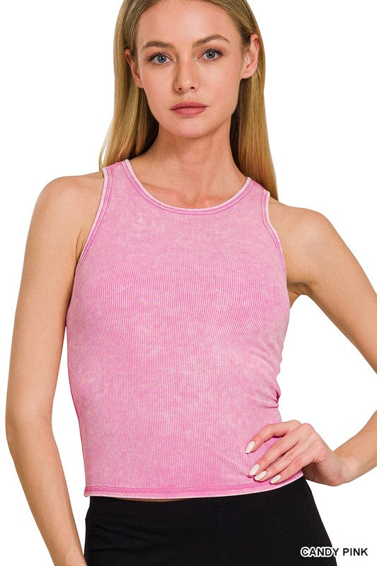 Racer back tank w/pads
