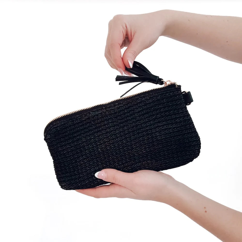 Rome Raffia Wallet Wristlet